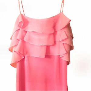 Vintage Cache Pink OMBRÉ Maxi Evening Dress, Sz 8